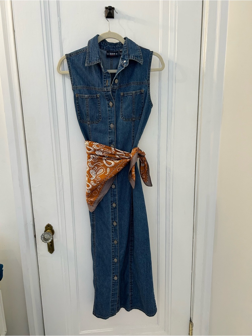 Bill Blass Blue Denim Dress